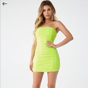 Neon green dress